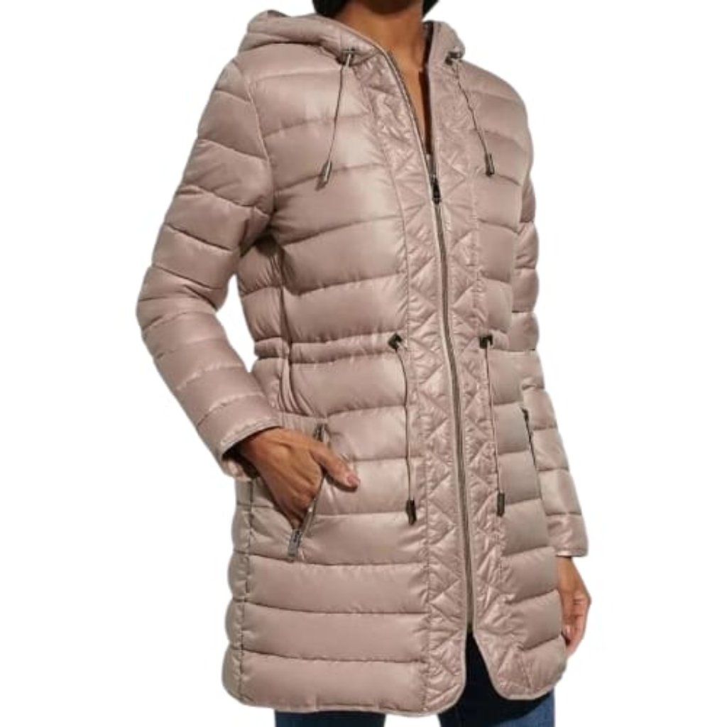 Kenneth Cole Ladies' Quilted Anorak Jacket, Brown, Size M